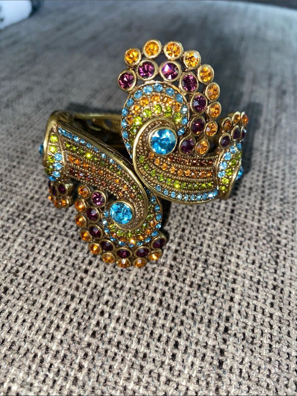 Heidi Daus Multicolor Crystal Swirl Bracelet